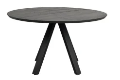 CARRADALE ruokapöytä pyöreä 130 cm V-mallisilla metallijaloilla - Stemma