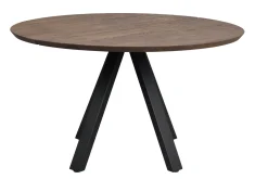 CARRADALE ruokapöytä pyöreä 130 cm V-mallisilla metallijaloilla - Stemma