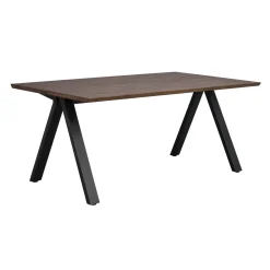 CARRADALE ruokapöytä 170 x 100 cm V-mallisilla metallijaloilla