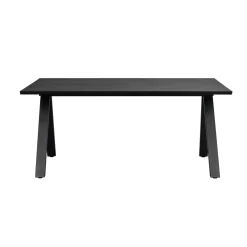 CARRADALE ruokapöytä 170 x 100 cm V-mallisilla metallijaloilla