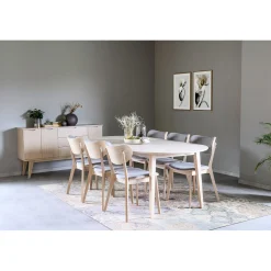 FILIPPA ruokapöytä ovaali jatkettava 105 x 170 + 40 cm