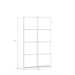 KIRA liukuovikaappi 120 cm