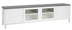 KIVI tv-taso 192 cm 2 ovea ja 2 lasiovea keskellä