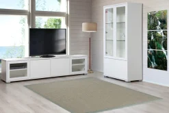 KIVI tv-taso 192 cm 2 ovea ja 2 lasiovea reunoilla