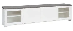 KIVI tv-taso 192 cm 2 ovea ja 2 lasiovea reunoilla