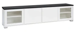 KIVI tv-taso 192 cm 2 ovea ja 2 lasiovea reunoilla