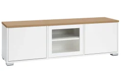 KIVI tv-taso 144 cm 2 ovea ja lasiovi
