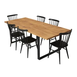 RUSTICA/ANNI 6 hengen ruokailuryhmä