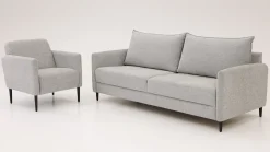 STOCKHOLM nojatuoli Natural Soft-nahkaverhoilulla