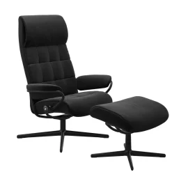 STRESSLESS LONDON CROSS tv-tuoli korkea selkänoja + rahi Paloma nahkav
