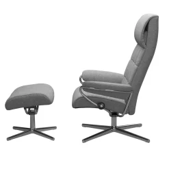 STRESSLESS LONDON CROSS tv-tuoli korkea niskatuella + rahi