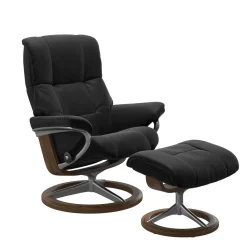 STRESSLESS MAYFAIR M SIGNATURE tv-tuoli + rahi Paloma nahkaverhoilulla