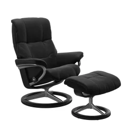 STRESSLESS MAYFAIR M SIGNATURE tv-tuoli + rahi Paloma nahkaverhoilulla
