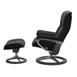 STRESSLESS MAYFAIR M SIGNATURE tv-tuoli + rahi Paloma nahkaverhoilulla