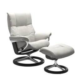 STRESSLESS MAYFAIR M SIGNATURE tv-tuoli + rahi Batick nahkaverhoilulla