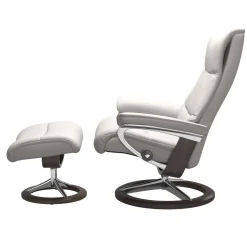 STRESSLESS VIEW M SIGNATURE tv-tuoli + rahi Batick nahkaverhoilulla