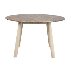 TARANSAY ruokapöytä 125 cm marmorikannella